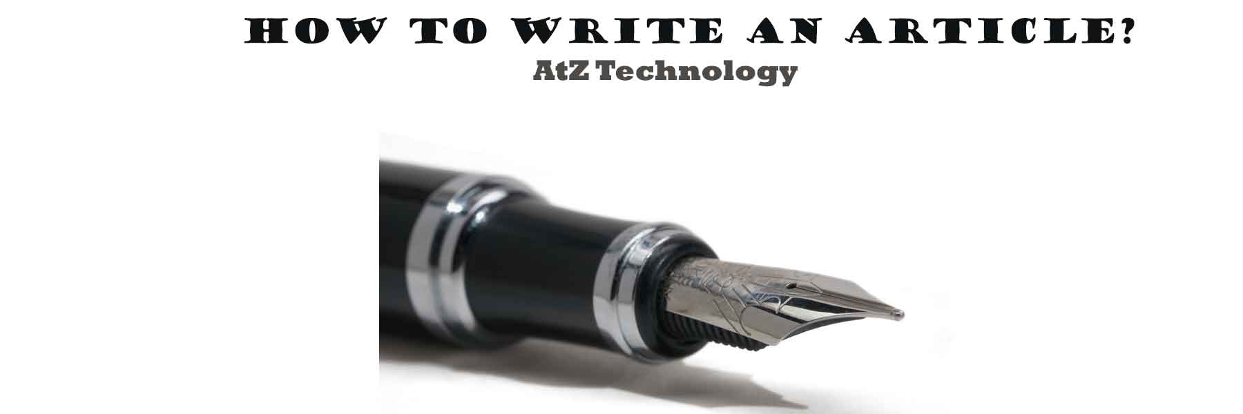 How to Write an Article?