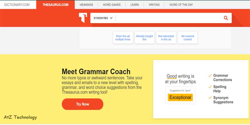 Thesaurus | Copywriting Tools