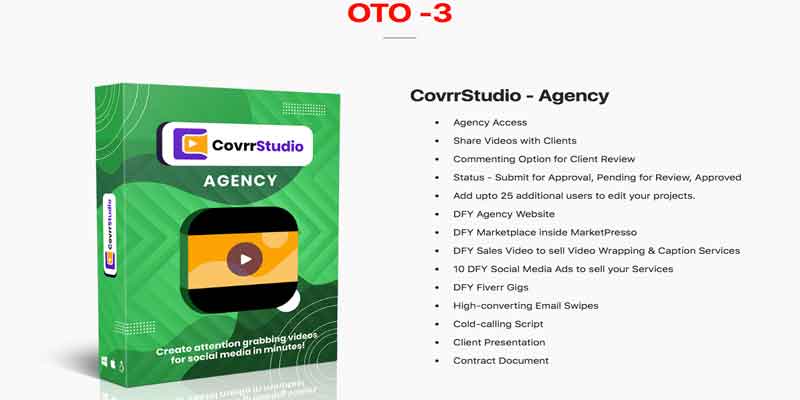 CovrrStudio Review  OTO - 3