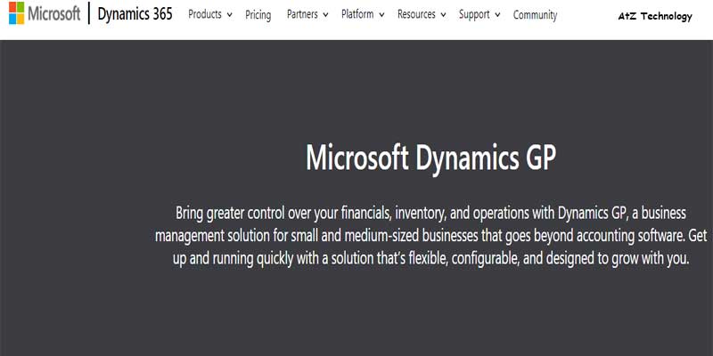  Microsoft Dynamics GP Accounting Software