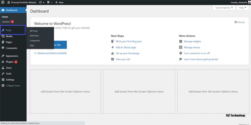 Getting Familiar with WordPress Dashboard & Clean-Up