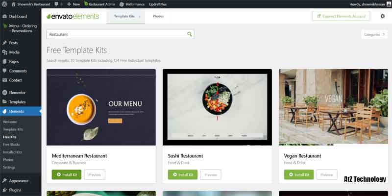 Install Envato Elements Plugin