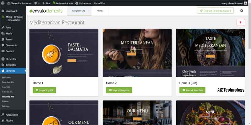 Install Envato Elements Plugin