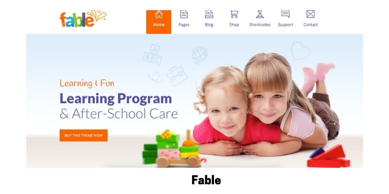 Fable: Best Primary School WordPress Theme
