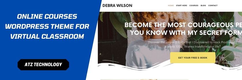 online courses WordPress theme for virtual classroom