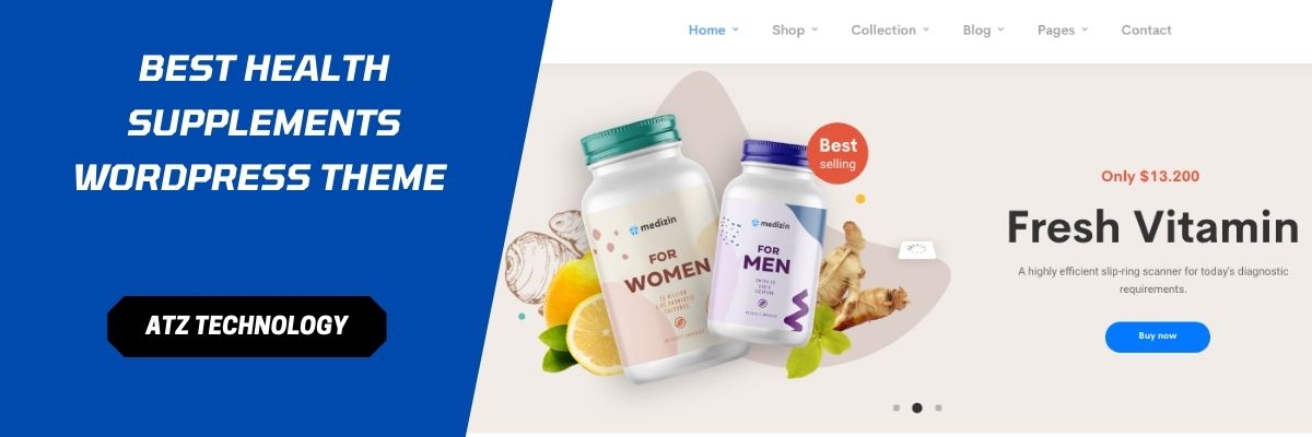 Best Health Supplements WordPress Theme in 2021