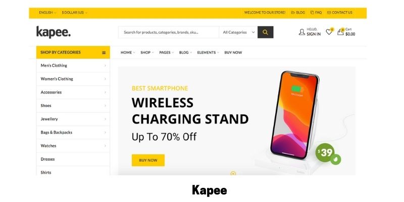 Kapee: Best Health Supplements WordPress Theme