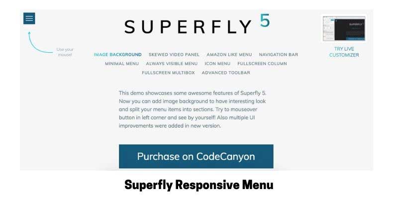 Superfly Responsive Menu